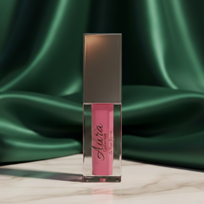 Aura Collective Powdery Matte Liptints – Lightweight Gel Matte Lip Tint with Mirror Cap (5ML, Long Lasting)